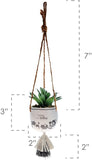 Karma Hanging Succulent Pot: Good Vibes