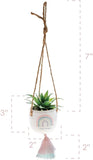 Karma Hanging Succulent Pot: Choose Happy