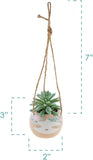 Karma Hanging Succulent Pot: Sloth