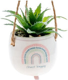 Karma Hanging Succulent Pot: Choose Happy