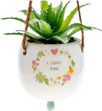 Karma Hanging Succulent Pot: Love You