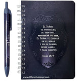 Pack libreta anillas con bolígrafo. (El Señor te protegerá)