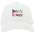 Book Lover White Adjustable Hat