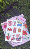 Sticker Sheet (La M De Monica)