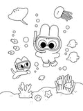 The Official Pocket Peaches Coloring Book:  Cozy Coloring and Cute Stickers