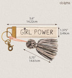 Karma Canvas Tassel Keychain: Open Road
