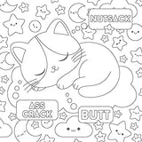 The Super-Cute Sweary Cat Coloring Book: An Adult Coloring Book of Foul-Mouthed Felines