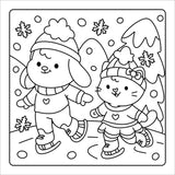 Happy Days Calm Cuties: Cozy Coloring