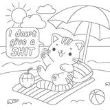 The Super-Cute Sweary Cat Coloring Book: An Adult Coloring Book of Foul-Mouthed Felines