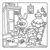 Happy Days: Cool Cuties, Cozy Coloring Kit