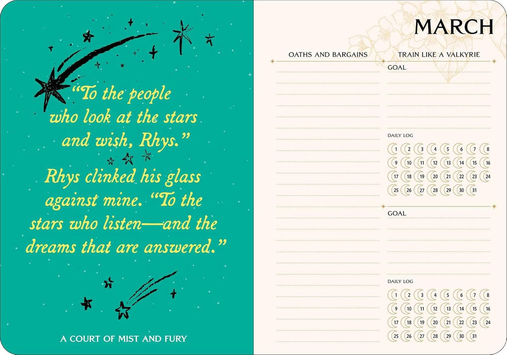 A Court of Thorns and Roses 2027 Monthly/Weekly Planner Calendar