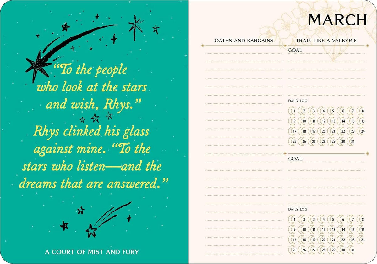 A Court of Thorns and Roses 2027 Monthly/Weekly Planner Calendar