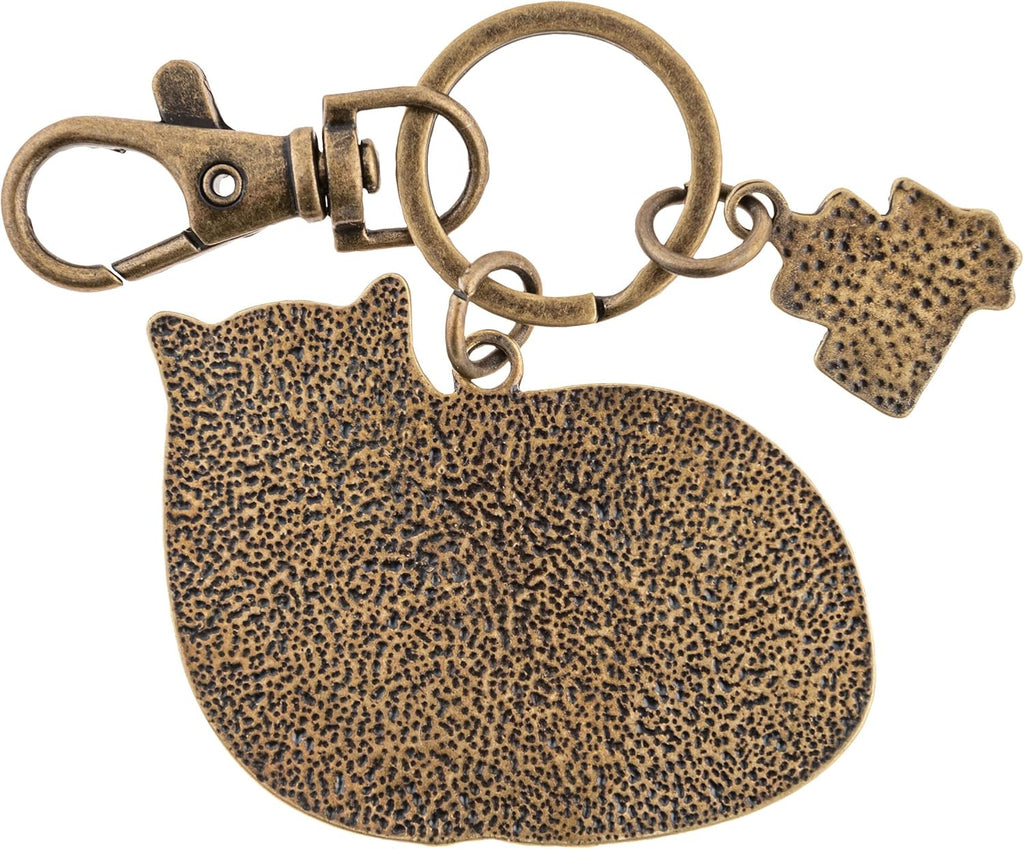 Karma Enamel Keychain: Cat