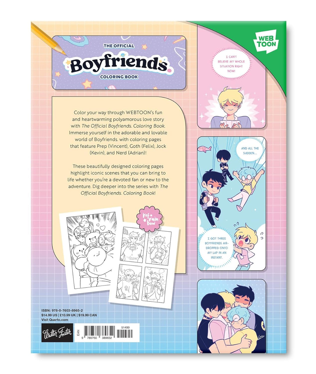 The Official Boyfriends. Coloring Book: 46 Original Illustrations to Color and Enjoy