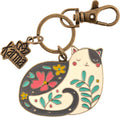 Karma Enamel Keychain: Cat