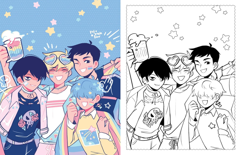 The Official Boyfriends. Coloring Book: 46 Original Illustrations to Color and Enjoy