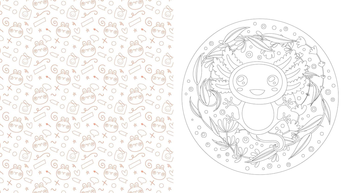 The Biggest Puppies, Capybaras, Axolotls, Oh My! Cute Coloring Book!: More Than 250 Pages to Color!