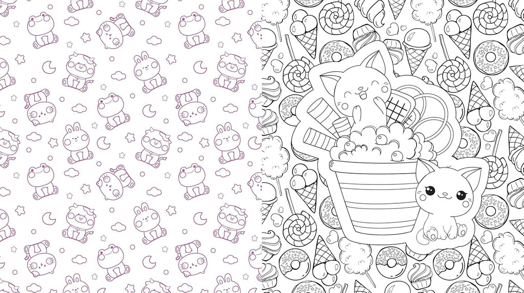 The Biggest Puppies, Capybaras, Axolotls, Oh My! Cute Coloring Book!: More Than 250 Pages to Color!