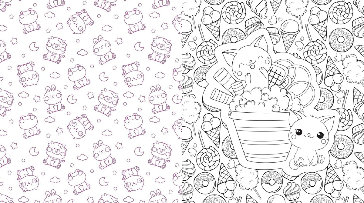 The Biggest Puppies, Capybaras, Axolotls, Oh My! Cute Coloring Book!: More Than 250 Pages to Color!