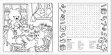 Clever Cuties: Cozy Coloring & Word Search Book: Sweet and Simple Coloring & Word Search for Adults and Kids