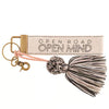 Karma Canvas Tassel Keychain: Open Road