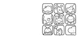 Cozy Friends: Coloring Book for Adults and Kids