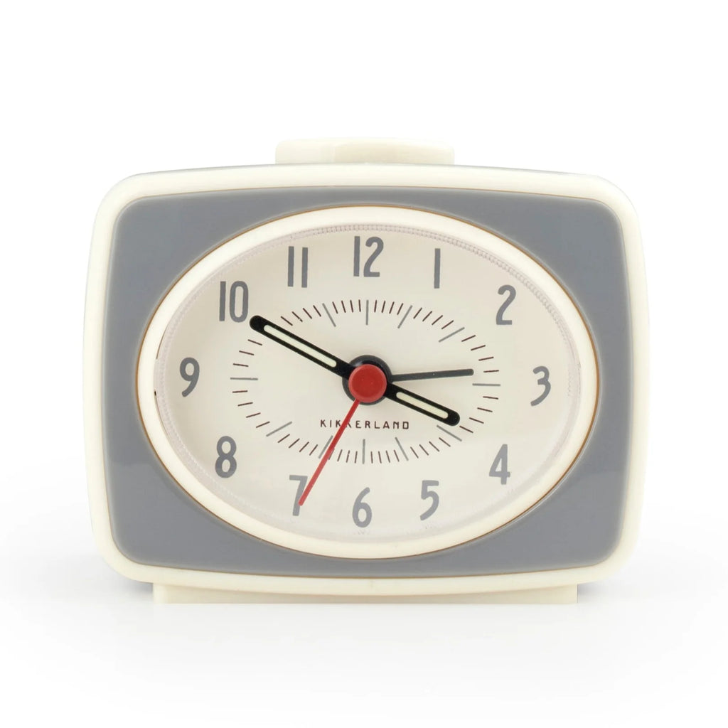 Kikkerland Grey Classic Alarm Clock
