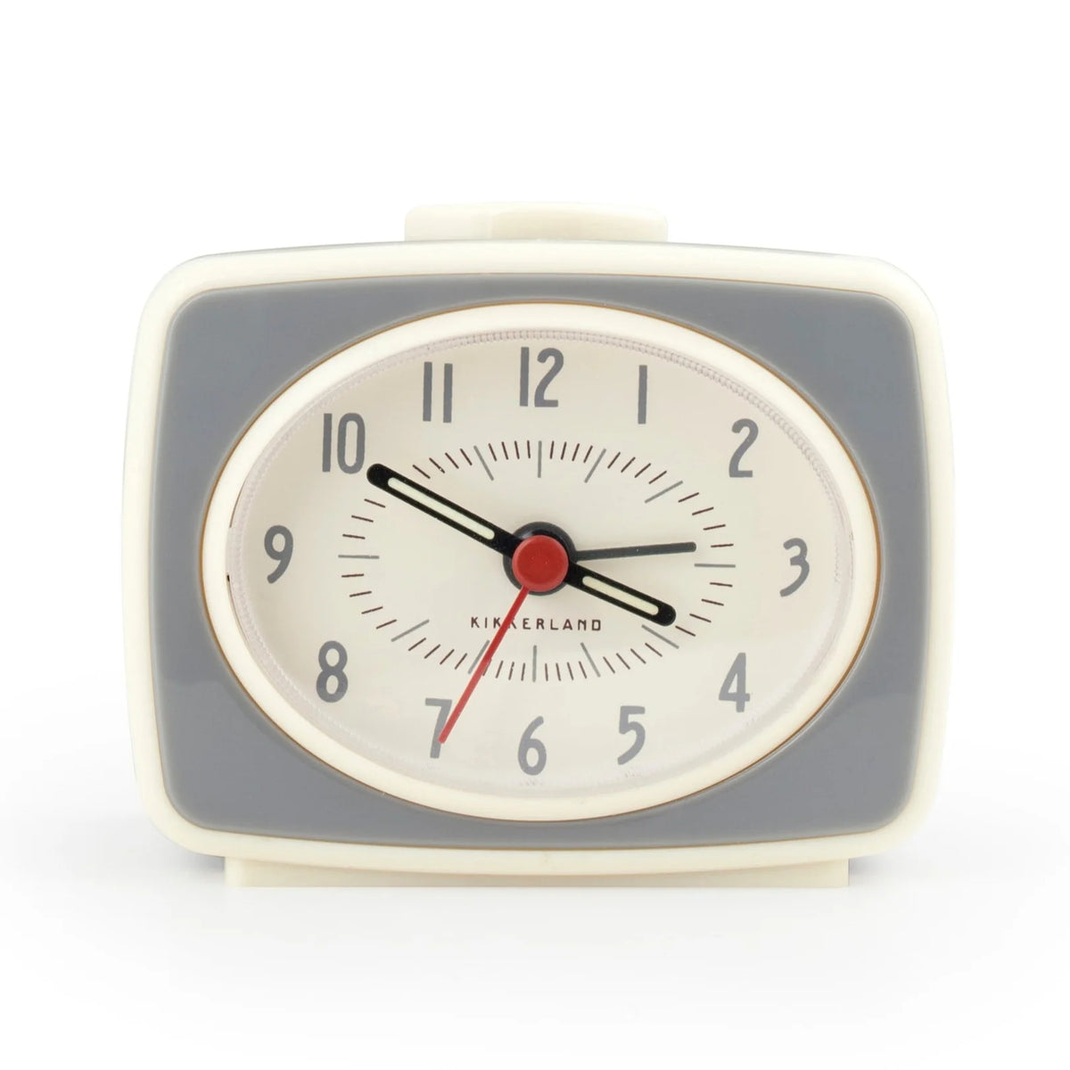 Kikkerland Grey Classic Alarm Clock