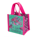 Karma Recycled Tiny Gift Bag: Flowers
