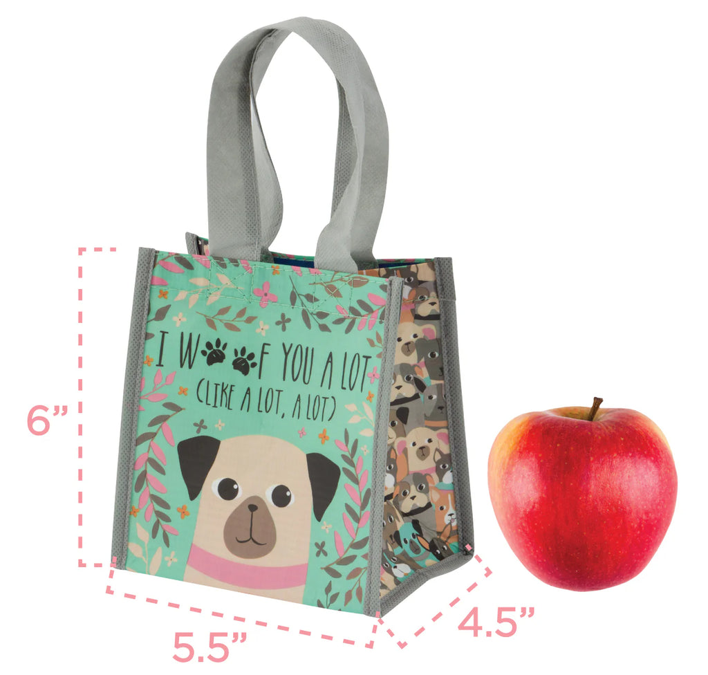 Karma Recycled Small Gift Bag: Navy Floral