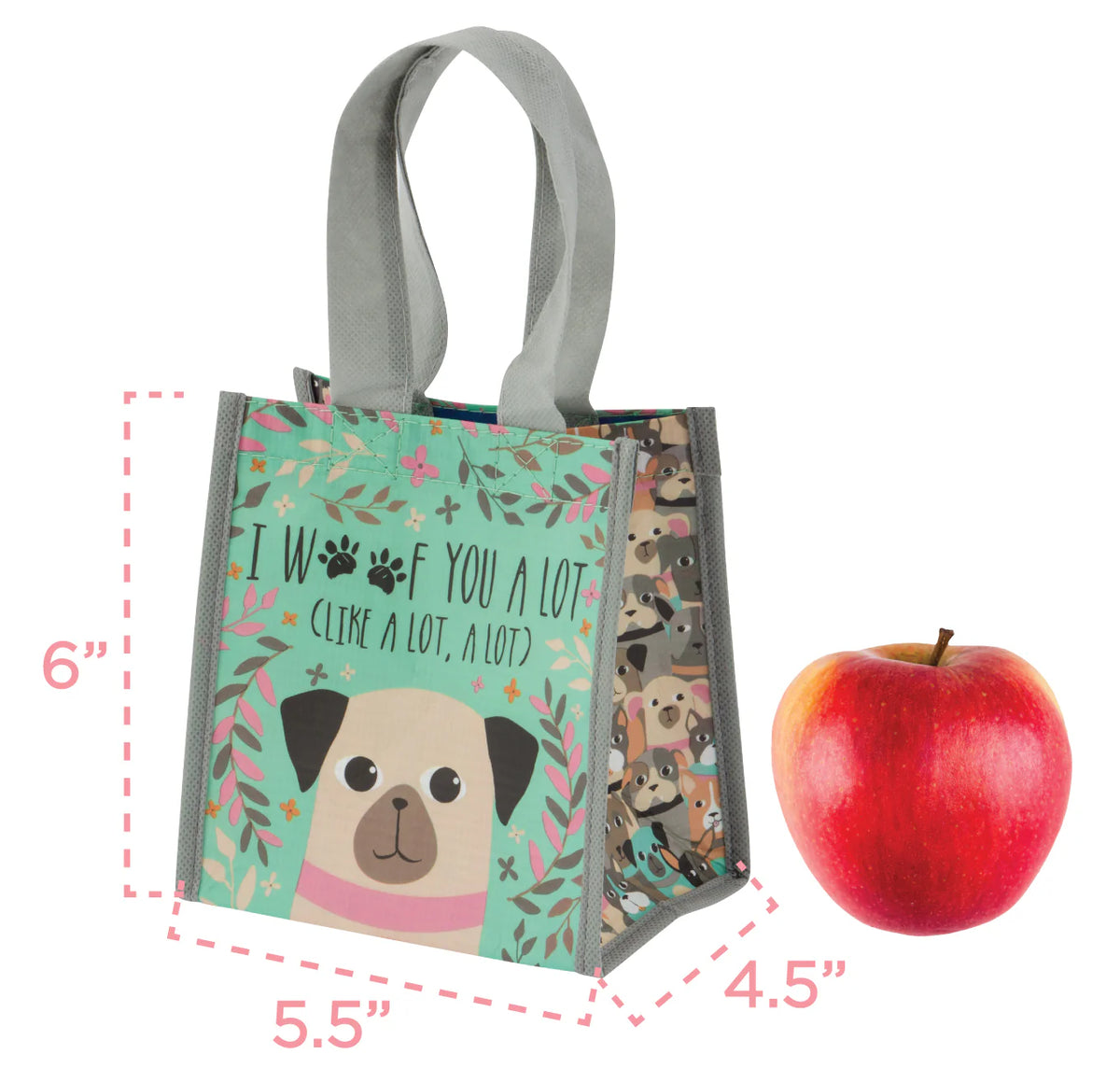 Karma Recycled Small Gift Bag: Navy Floral