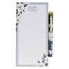 Magnetic Notepad With Pen: Strength and Dignity Blush Magnolia
