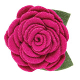 Santa Barbara: Medium Flower Pet Collar - Magenta
