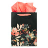 Large Portrait Gift Bag: Hope and a Future Midnight Botanical