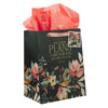 Large Portrait Gift Bag: Hope and a Future Midnight Botanical