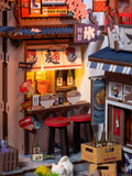 Sakura Wine Alley Book Nook Kit (Rolife x Hands Craft)