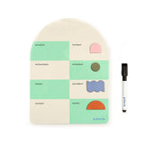 Inkerie Magnetic Dry Erase Weekly Memo Board