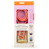 Inkerie Charge & Carry Phone Lanyard: Pink