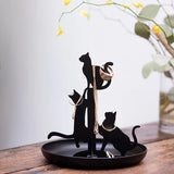 Black Cats Jewelry Stand