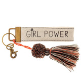 Karma Canvas Tassel Keychain: Girl Power