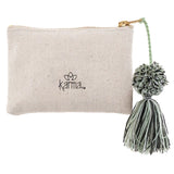Karma Canvas Tassel Card Holder: Go a Little Wild