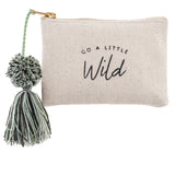 Karma Canvas Tassel Card Holder: Go a Little Wild