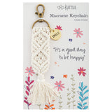 Karma Macrame Keychains: Smile