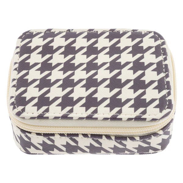 Karma Travel Pill Case: Houndstooth