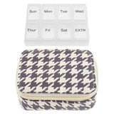 Karma Travel Pill Case: Houndstooth