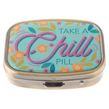 Karma Small Metal Pill Case: Take a Chill Pill