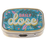 Karma Small Metal Pill Case: Daily Dose