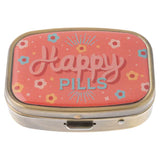 Karma Small Metal Pill Case: Happy Pills