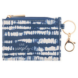 Karma Zip ID Holder: Blue Shibori