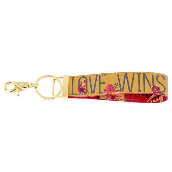 Karma Loop Keychains:  Red Floral
